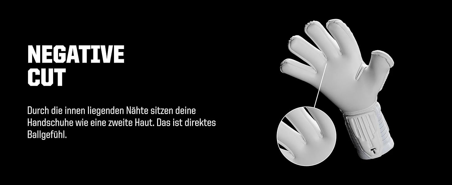 Воротарські рукавички T1TAN Legend White-Out для дорослих та дітей, професійні, з покриттям Gecko Grip 4 мм, Made in Germany, білі