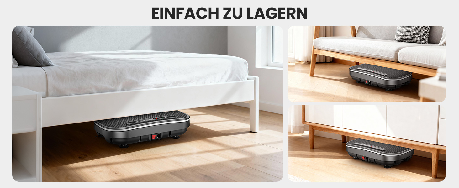 Платформа для вібраційного масажу для схуднення з еластичними стрічками, 9 режимів, 120 рівнів інтенсивності, Bluetooth, LED-дисплей, 150 кг, срібна