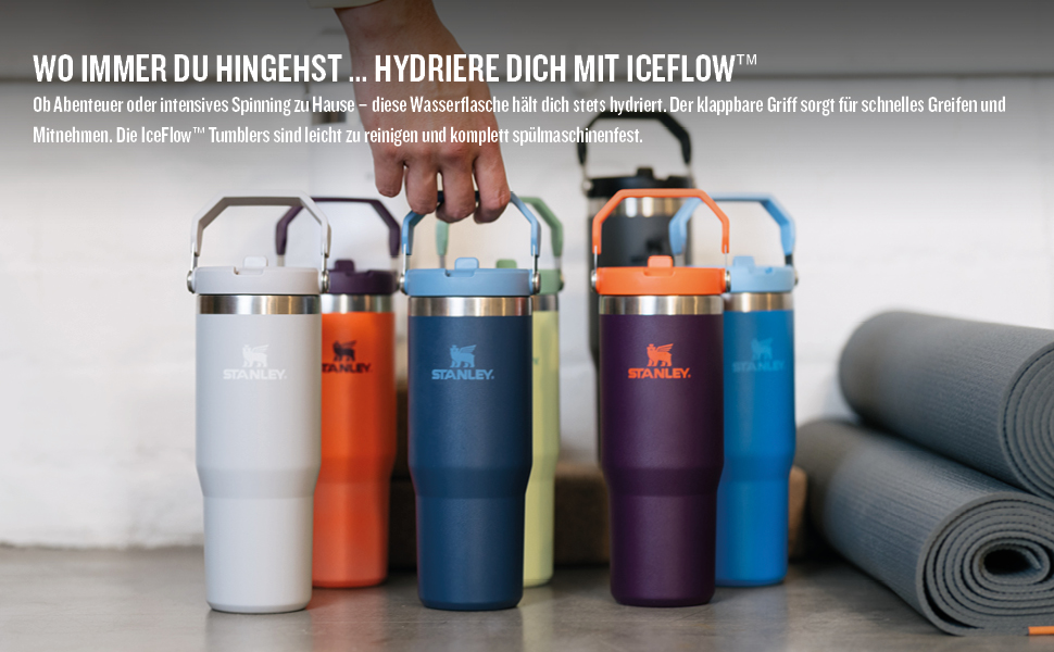 Термокружка Stanley Flip Straw 0.89 л з трубочкою, термос для води, спортивна пляшка, BPA Free, тримає холод 12+ годин, можна мити в посудомийці, Frost