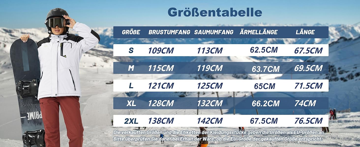 TACVASEN Жіноча куртка-перехідник, тепла зимова куртка, флісова підкладка, куртка для хайкінгу та катання на лижах, водонепроникний блискавчик, помаранчевий