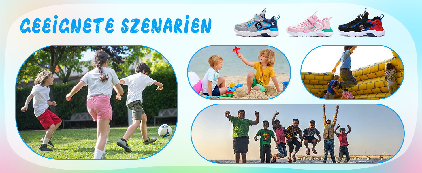 Дитячі кросівки для дівчаток та хлопчиків. Легкі, дихаючі, спортивні кросівки для занять спортом, фітнесу, бігу та ходьби. Унісекс, розмір 36 EU, блакитні.