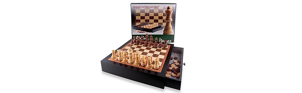 Настільна гра Шахи та Шашки дерев'яні, Schach und Dame, fd11555