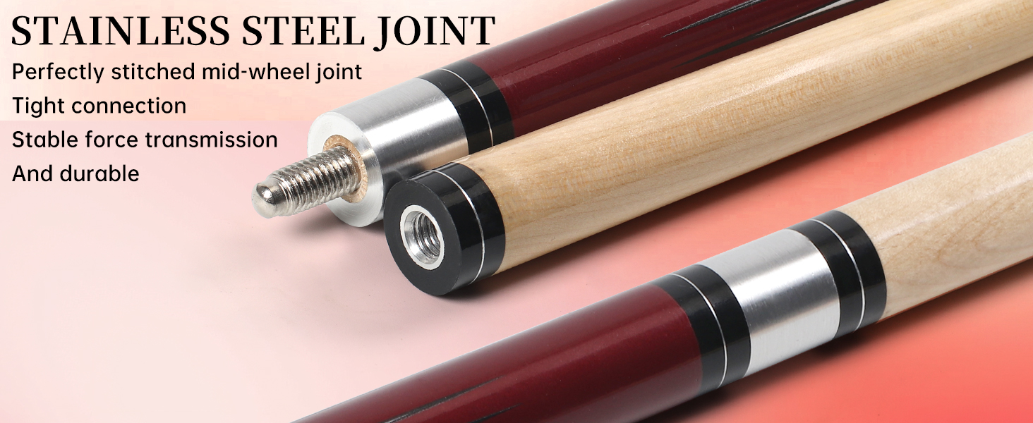 Набір більярдних київ Kmise Pool-Queue-Stick – професійні киї для більярдного столу, канадський клен, для дорослих, 147 см, різні кольори