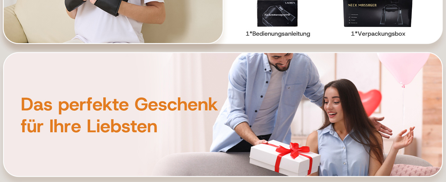 Масажер для глибокого розслаблення м'язів шиї, спини та плечей. Електричний масажер Shiatsu з термофункцією для дому, офісу та авто. Зняття м'язового болю. Чорний колір.