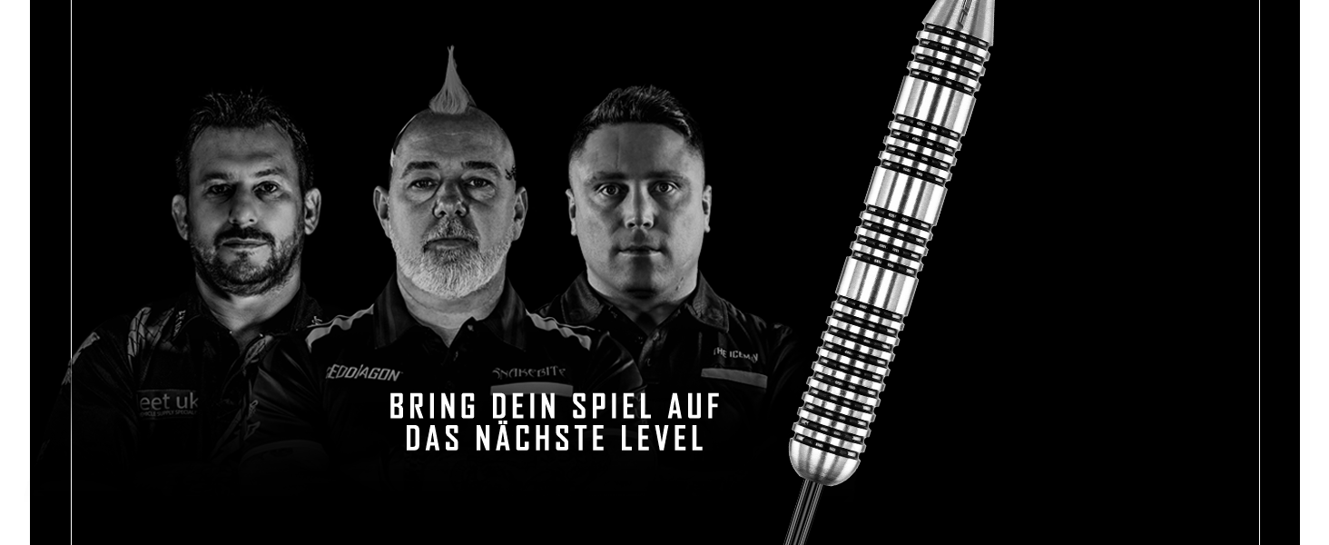 Дротики Red Dragon Bunker Buster 48 г з вольфраму з оперенням і хвостовиками