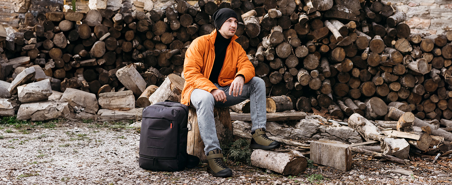 Зимові черевики FitVille для чоловіків, широкі, з клямками, неслизькі, теплі, для активного відпочинку, розмір 40-50 EU, коричневі