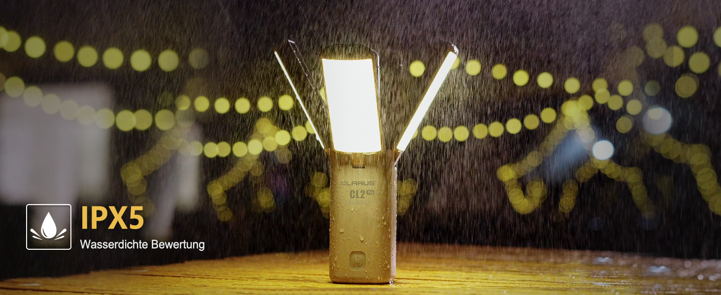KLARUS Cl2 Pro: Багатофункціональний кемпінговий ліхтар з акумулятором 10000 mAh, 750 люмен, 8 режимів, IPX5, для кемпінгу, риболовлі та надзвичайних ситуацій