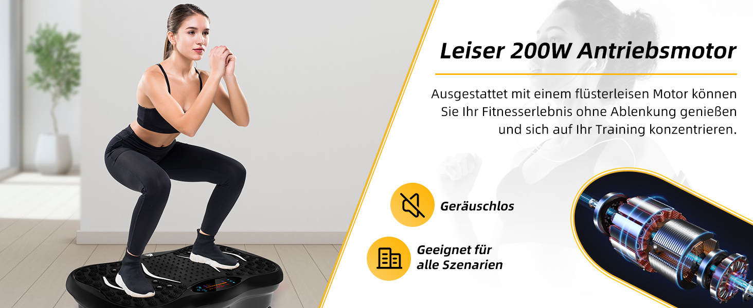 Віброплатформа EVOLAND 3D для фітнесу з 5 програмами, Bluetooth та 2 гумками для тренувань вдома