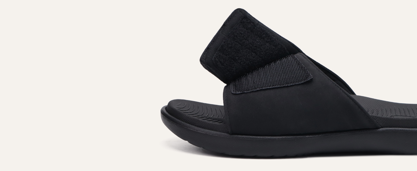 Чоловічі сандалі ONCAI з регульованими ремінцями, відкритим носком, спортивні слайди, пляжні сандалі з м'якою устілкою та підтримкою склепіння стопи, розмір 43.5 EU, хакі