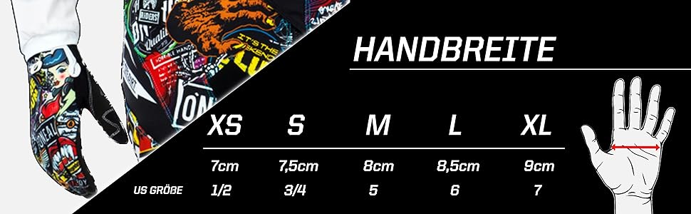 Рукавички O'NEAL для мотоцикла та вело MX, MTB, DH, FR, Downhill, Freeride - дитячі