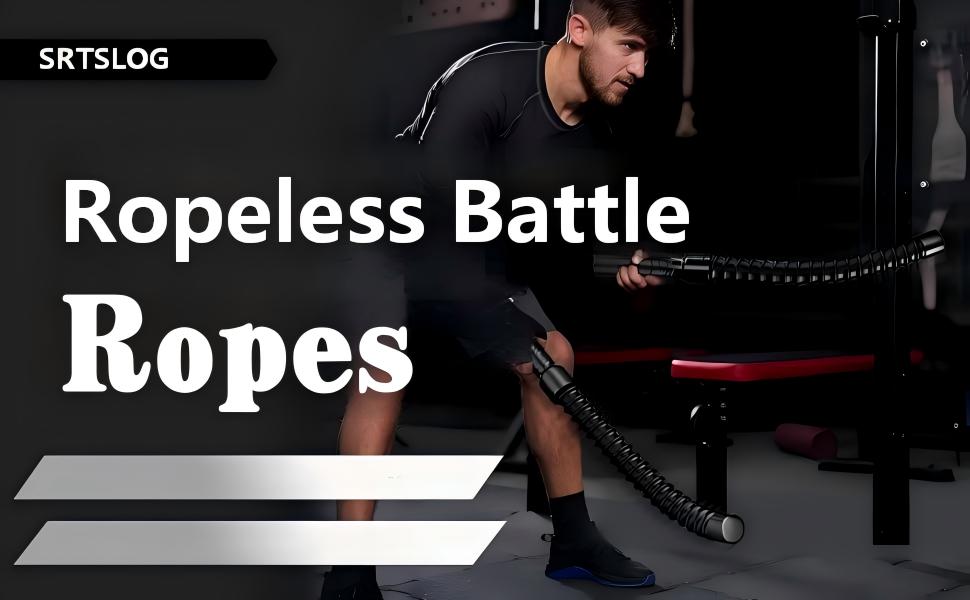 Битва мотузок: 2 шт. для кардіотренувань та силових вправ. Безшумні, портативні, для використання на вулиці