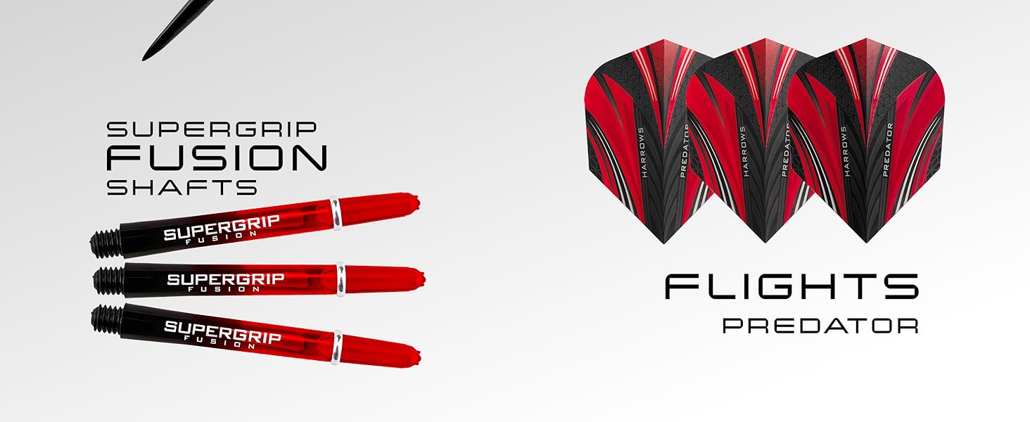 Дарти Harrows Predator 90% вольфрам, сталеві наконечники, 21/22/23/24/25/26 г - комплект для гри в дартс