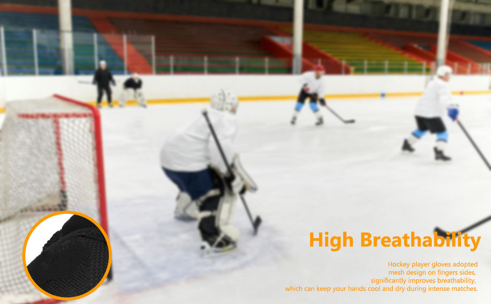 Рукавички для хокею Goshyda, 1 пара: для ігрового хокею, роликового хокею, хокею на траві, 10 дюймів
