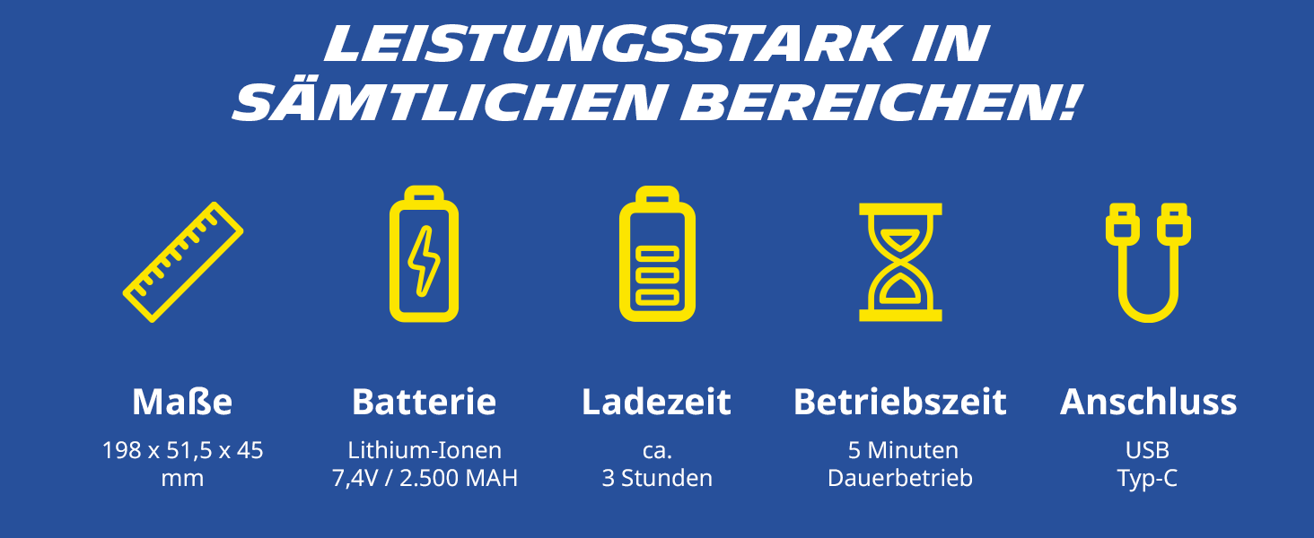 Міні-компресор Michelin Akku 10 Bar – портативний, цифровий | Для авто, велосипеда, електровелосипеда, мотоцикла, кемпера та причепа | 150 PSI, 7.4 V / 2500 mAH | LCD-дисплей, LED-підсвічування