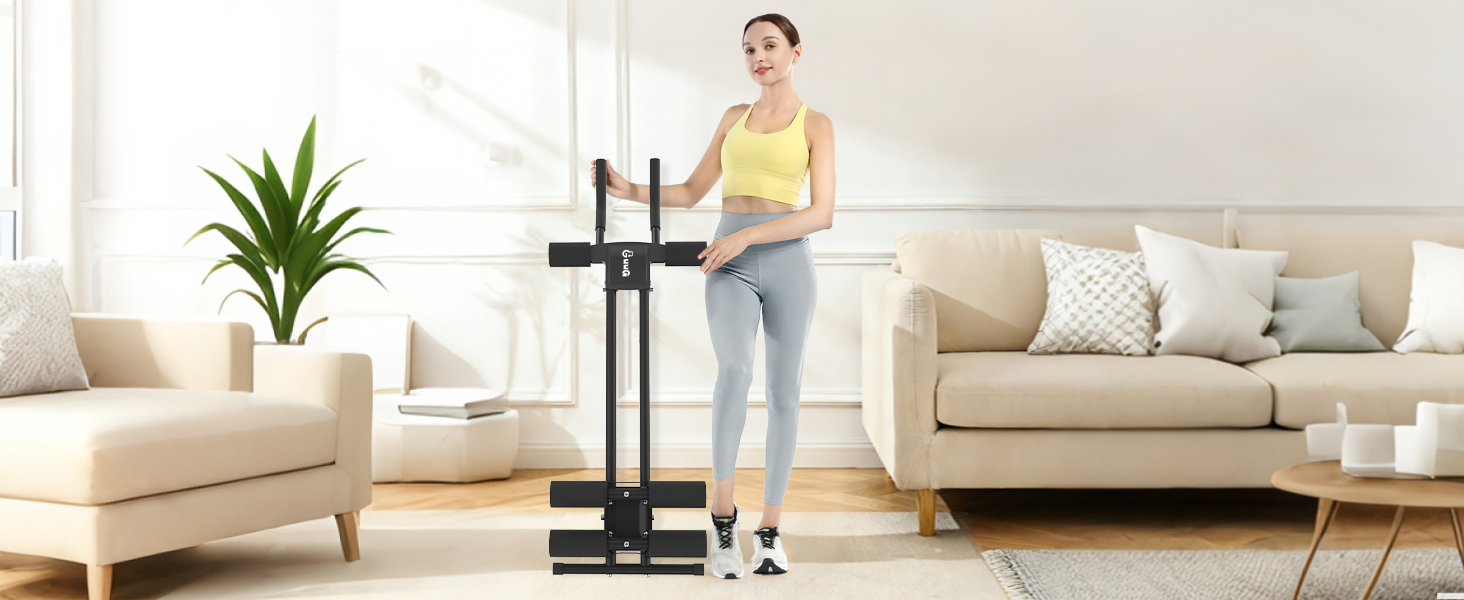 Тренування пресу вдома: Bauchmuskeltrainer - компактний складний тренажер для пресу, фітнес-обладнання для чоловіків та жінок (чорний)