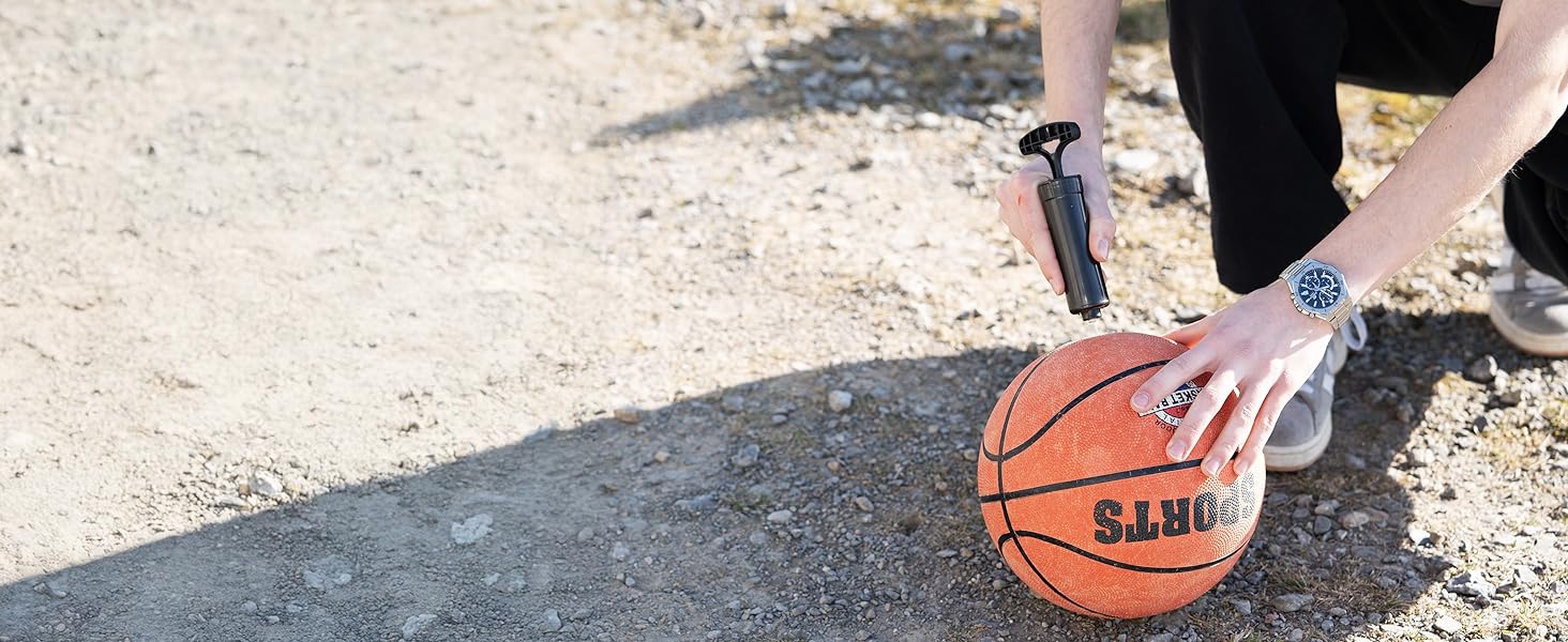 Баскетбольне кільце з регульованою висотою 1.5-3.05м Dönges - Комплект з м'ячем та насосом - Вуличне/Приміщення - Міцна, стійка до погодних умов - Для дітей та дорослих