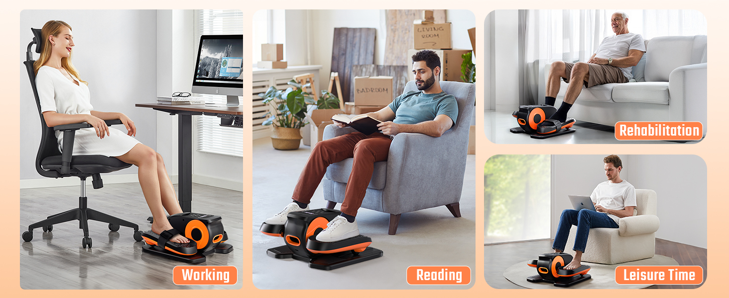 Morelax Mini Ellipsentrainer: компактний електричний тренажер для дому з пульт дистанційного керування, дисплеєм та неслизьким покриттям. Чорний колір