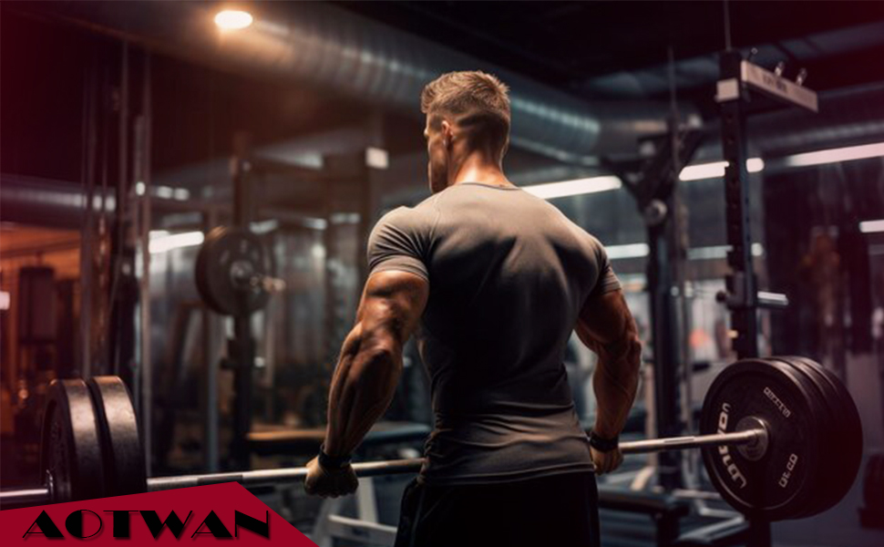 Підтримуючі ремені для тяги AOTWAN з двошарової шкіри, для бодібілдингу та фітнесу, захист зап'ястя, тренувальні ремені для жінок та чоловіків, чорний