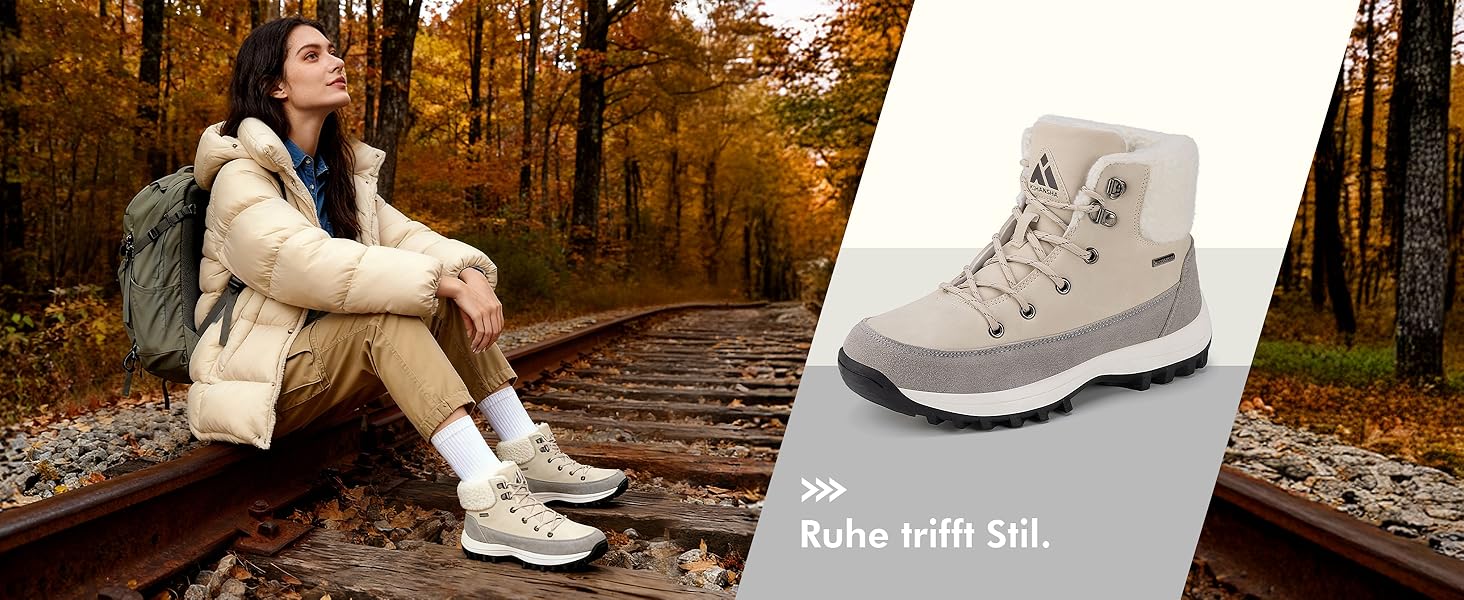 Чоботи зимові жіночі Mishansha, сірі, розмір 36-42, з підкладкою, неслизькі