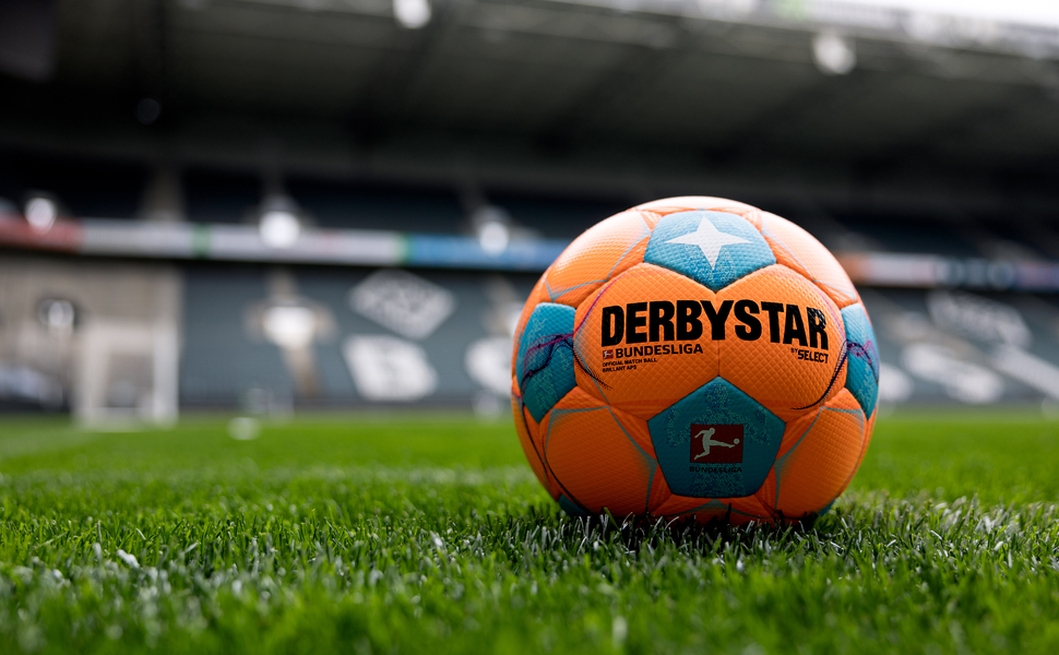 Футбольний м'яч Derbystar Bundesliga Brillant APS High Visible, підвищена видимість, офіційний матчевий м'яч