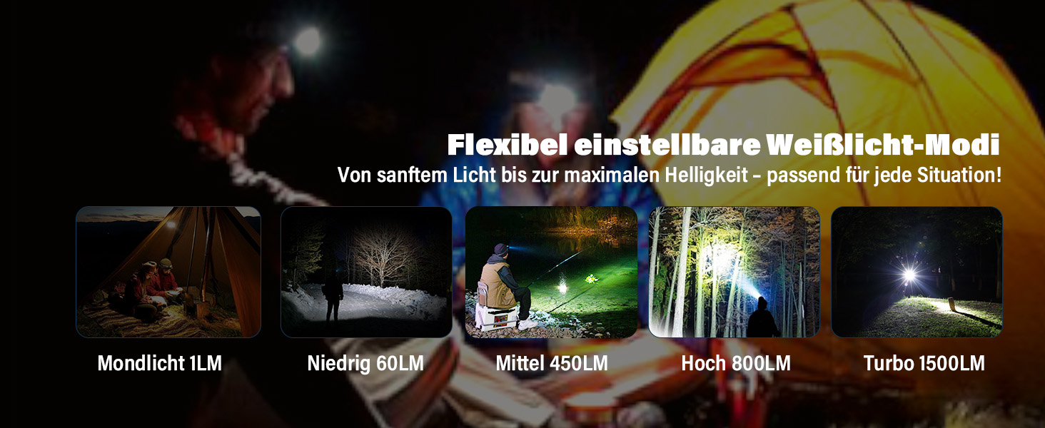 Налобний ліхтар Sofirn H35R з LED та червоним світлом 660nm, 1500 люмен, 10 режимів, водонепроникний IP68, для бігу, риболовлі та інших активностей