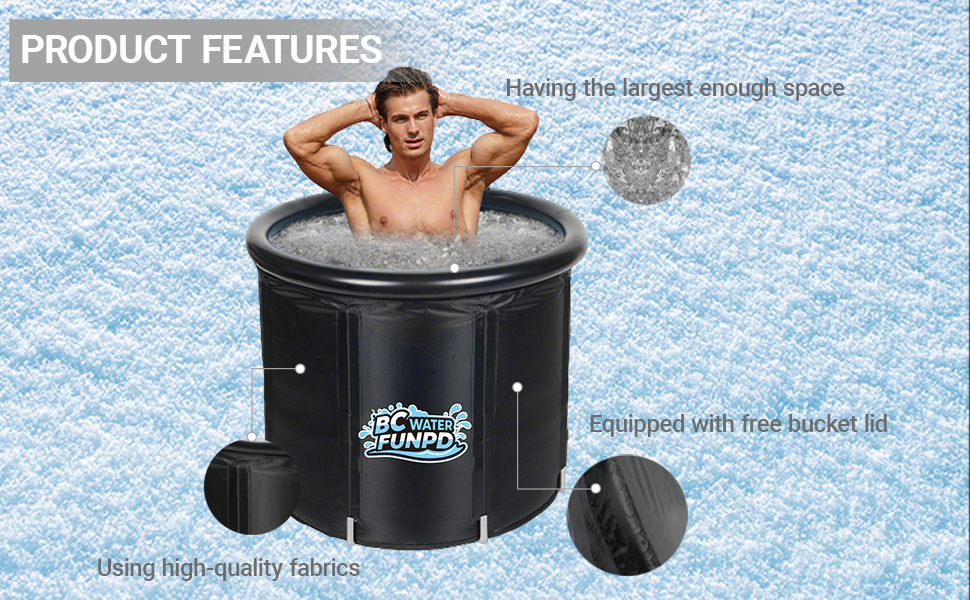 Тонна для криотерапії Eistonne Oval 120x70x70 см – для швидкої регенерації після спорту, з 5-шаровою ізоляцією та складним дизайном