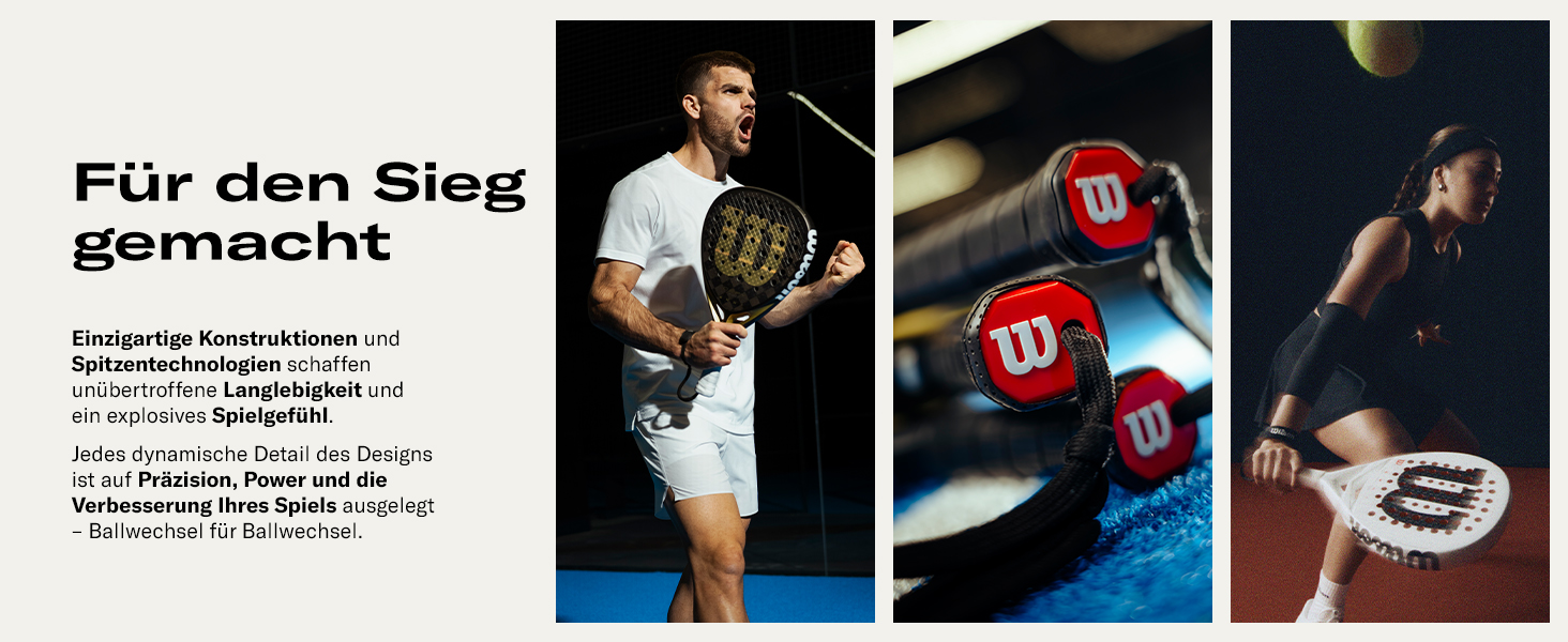 Ракетка для падел Wilson Optix V2 Lite (Біла) - Легка, для початківців, з скловолокном, 45.9x27.6x8.3 см