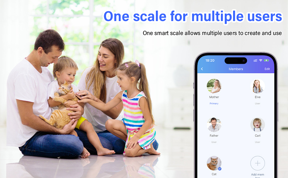 Вага для вимірювання жиру в тілі Onherm, цифрова вага з APP, Bluetooth, максимальне навантаження 180 кг, BMI, вага, м'язова маса, вода, протеїн, скелетна м'язова маса, вага кісток, BMR