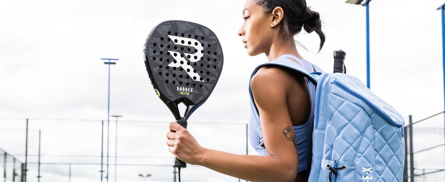 Ракета для падел Raquex Elite 18K Carbon – Професійна, Діамантова форма, Eva 15 Foam