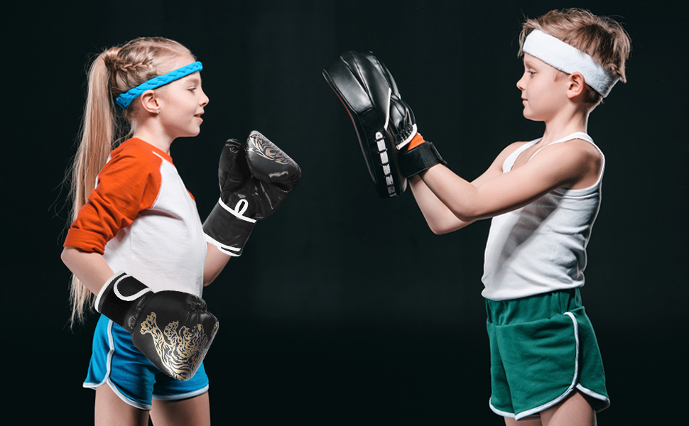 Дитячі боксерські рукавички для тренувань та спарингу, 6 oz, червоні