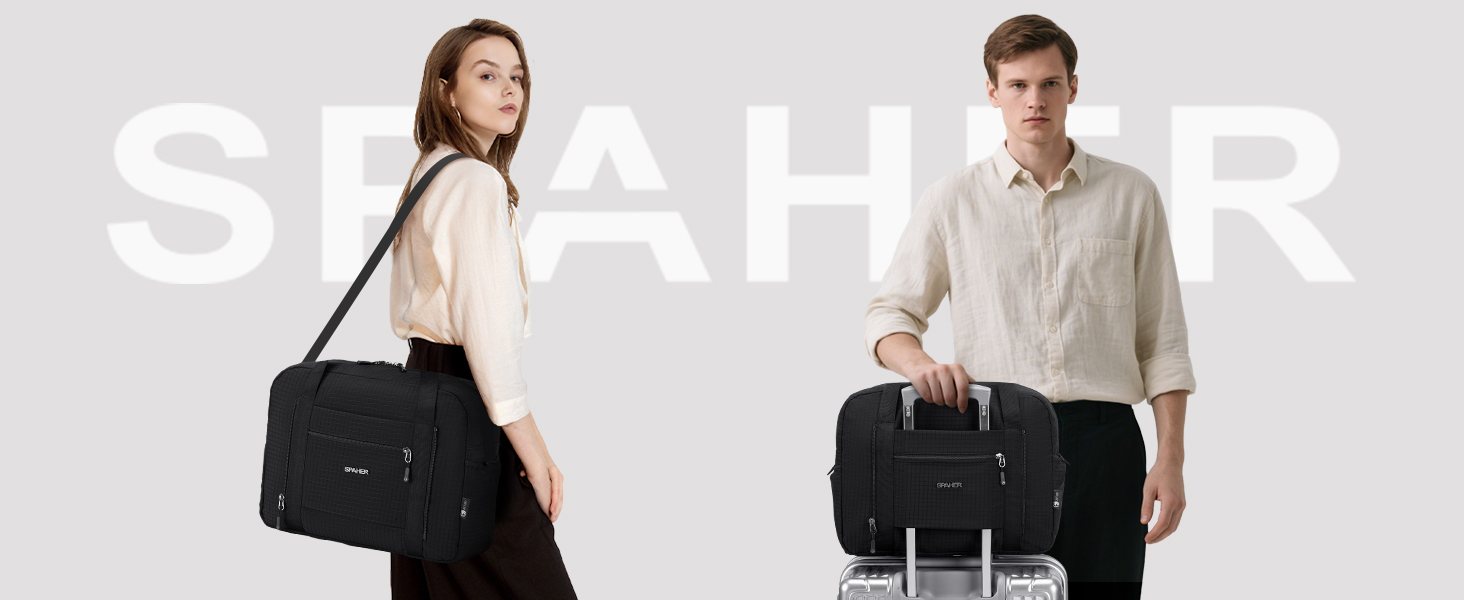 Спортивна сумка-рюкзак SPAHER 40x30x20 для ручної поклажі Wizzair/Vueling (сіро-чорна)