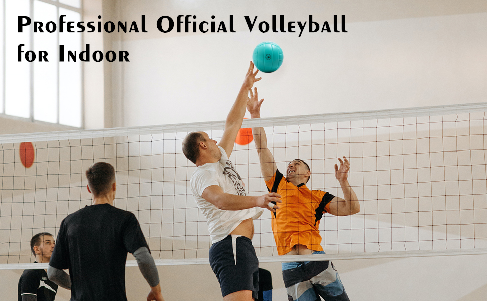 Волейбольний м'яч Runleaps для пляжного та залу: м'який дотик, розмір 5 (Blue)