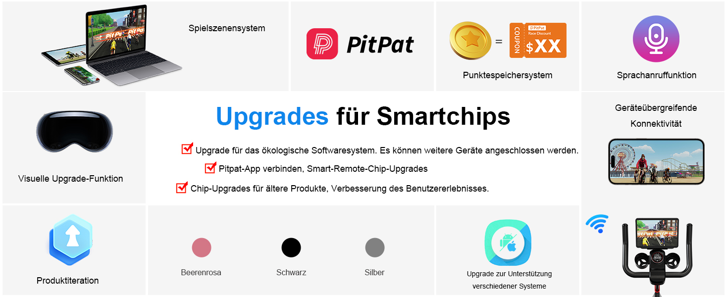 Магнітний велотренажер Lacuffy з AI-коучем та додатком, регульований опір, LCD-дисплей, до 136 кг, безшумний домашній ергометр