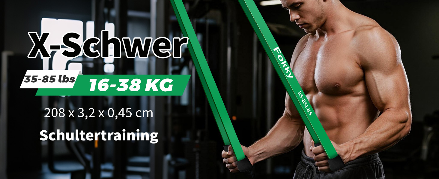 Набір фітнес-гумок Fokky Fitnessbänder - 5 шт., гумки для фітнесу з кріпленням для дверей та захисними накладками, для силових тренувань, розвитку м'язів, кросфіту. Кольори: червоний, чорний, фіолетовий, зелений, помаранчевий