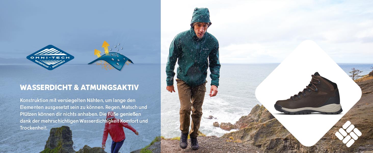 Черевики туристичні жіночі Columbia Newton Ridge Plus, чорний (Black x Chalk), 38 EU