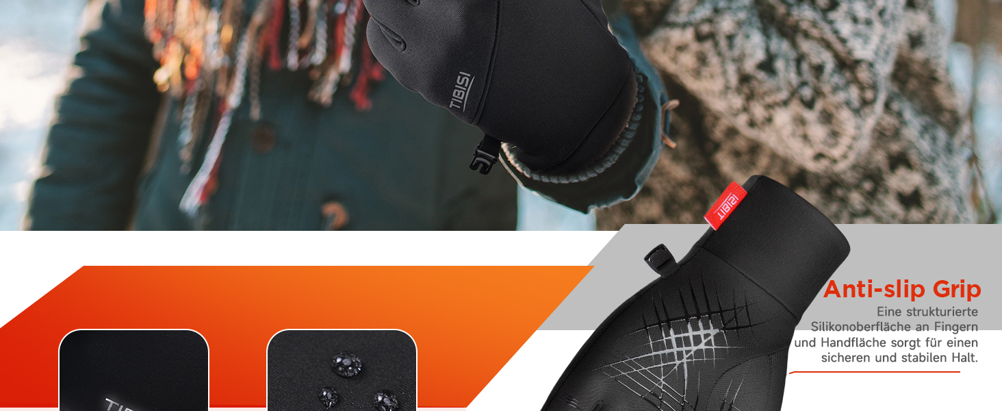 Рукавички термоваріант Ruixue для чоловіків та жінок, чорного кольору (ST-02) - для їзди на велосипеді, спорту, бігу, катання на лижах, піших прогулянок, мотоцикла. Підкладка під рукавички.