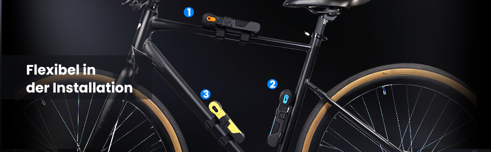 Замок для велосипеда складний, 100см, з ключами, висока безпека, з кріпленням, з легованої сталі, для велосипеда, електровелосипеда, чорний