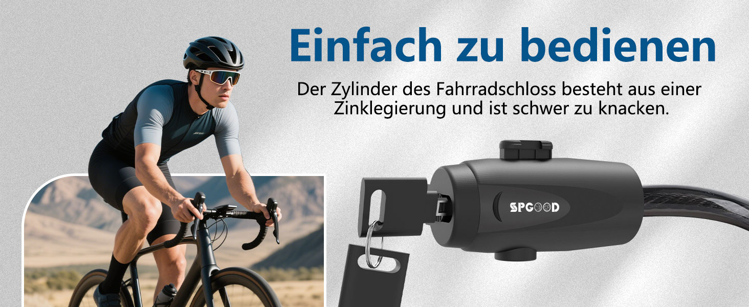 Надійне велосипедне замкове тросик 120 см, 12 мм, чорний. Захист від крадіжки для велосипеда, триколісного велосипеда, мотоцикла, скутера. 2 ключі, високий рівень безпеки.