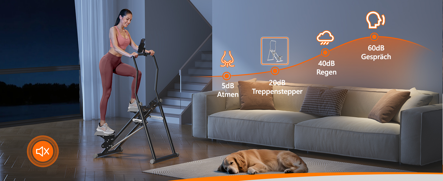 Сходи-степер MOMODA для дому: кардіотренування, складаний, сірий