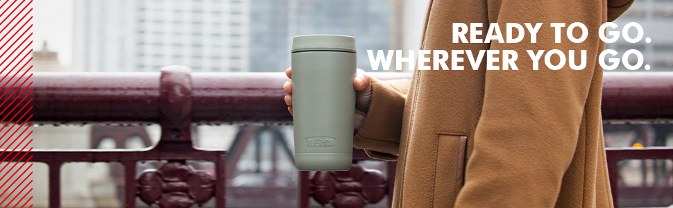 Термокружка Thermos GUARDIAN 0,35 л зелена, нержавіюча сталь, ізольована, зручна, герметична, для кави та напоїв, можна мити в посудомийці