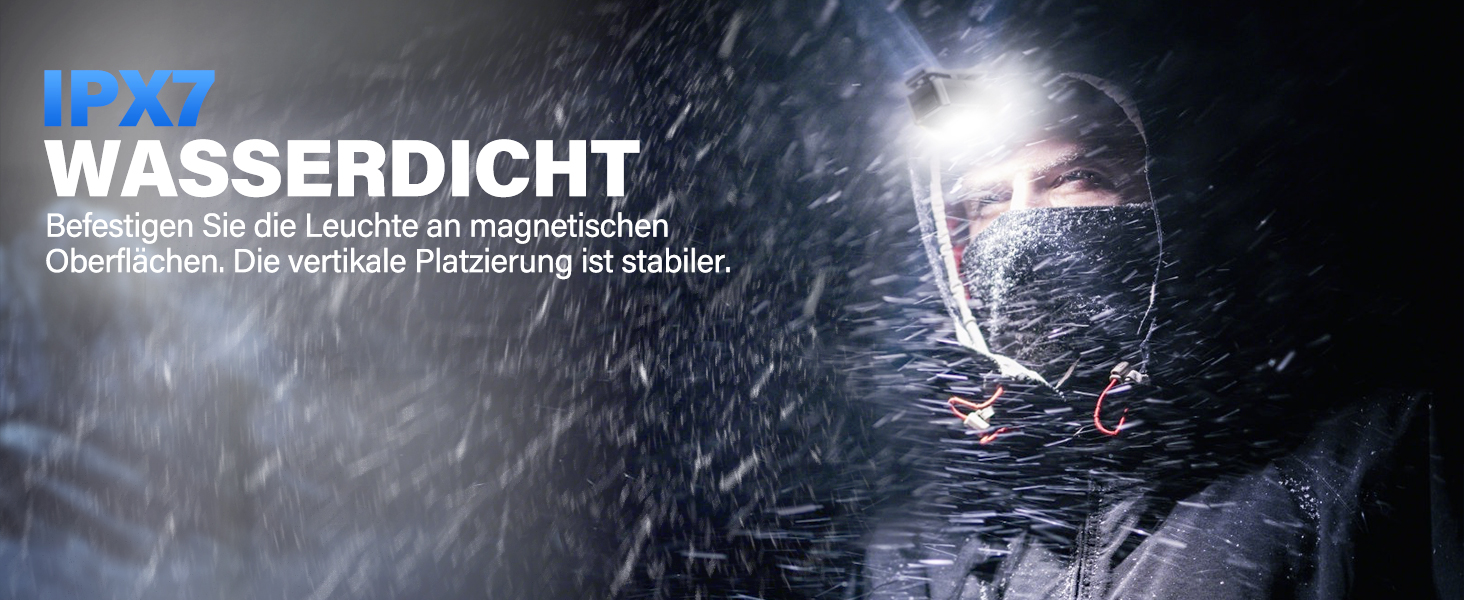 LED налобний ліхтар Sidark з акумулятором, 2 шт. - 8 режимів, сенсор, водонепроникність IPX7, магнітний, для кемпінгу та активного відпочинку