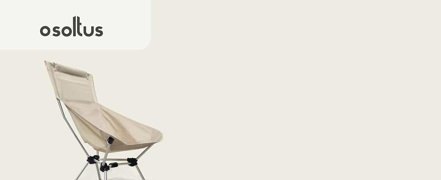 Складний туристичний стілець Osoltus Nordkap: легкий, компактний, міцний (100 кг), з алюмінієвим каркасом, для відпочинку на природі