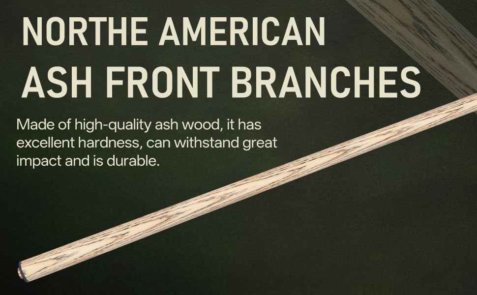 Kmise Професійний бильк для більярдного снукера - 21 oz, професійний бильк для розбиття з наконечником 13 мм, 2-секційний, для різних видів більярдного спорту