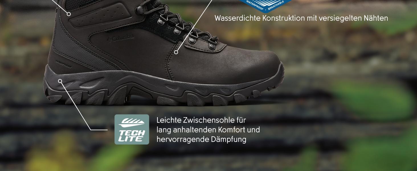 Чоловічі трекінгові черевики Columbia Newton Ridge Plus II Waterproof