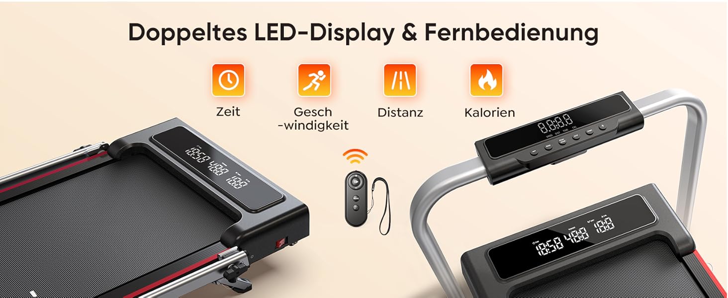Бігова доріжка для дому 6-в-1 з регулюванням нахилу 9%, швидкість до 12 км/год, двигун 2.5 к.с., складана Walking Pad для офісу та дому, LED-дисплей, навантаження до 120 кг, сріблясто-чорна