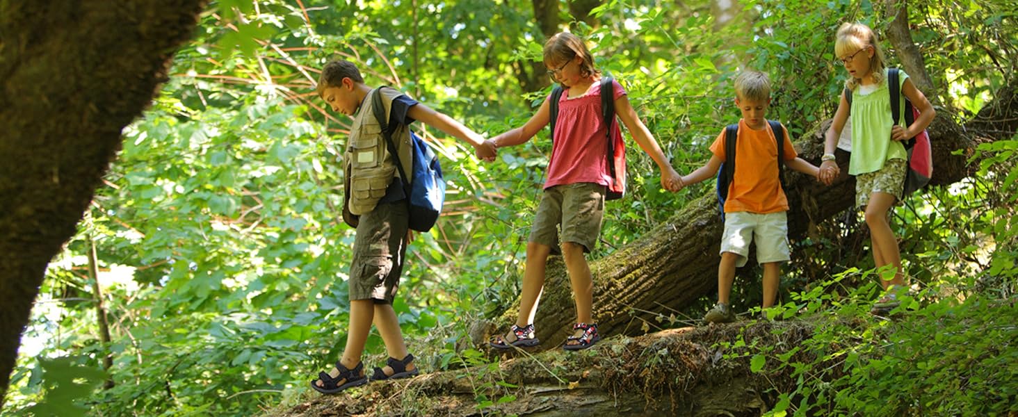 Сандалі дитячі Visionreast для хлопчиків, пляжні, спортивні, трекінгові, з амортизуючою підошвою, протиковзкі, літні, для прогулянок, коричневі, 28 EU