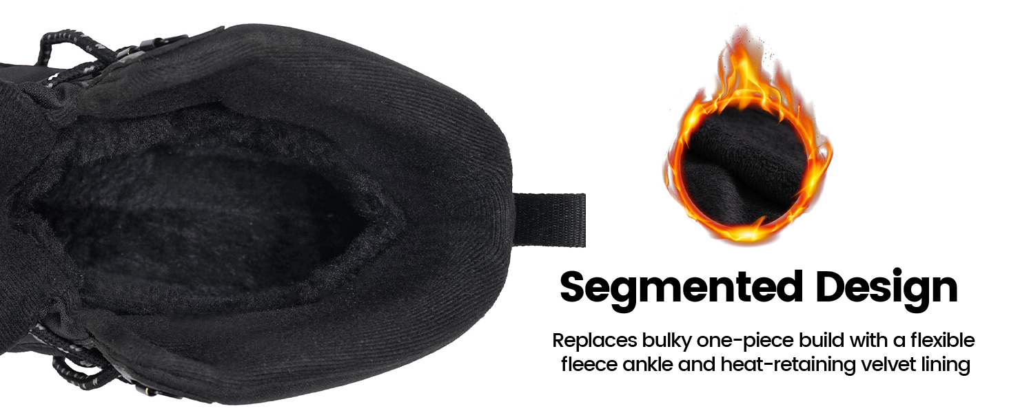 Чоловічі зимові черевики CC-Los водонепроникні | Зимові черевики для ходьби та снігу | Розміри 40-48 | Чорний, сірий