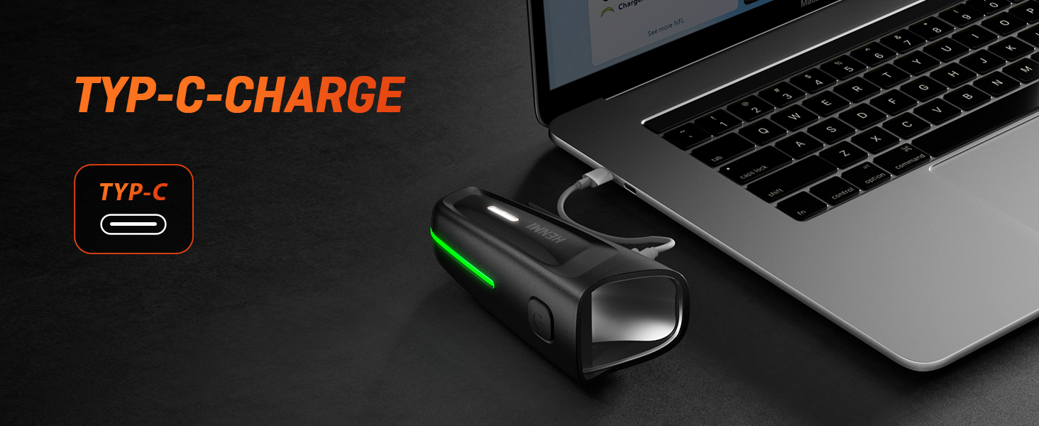 LED фара для велосипеда Henmi, StVZO сертифікована, USB зарядка, 2 режими освітлення, IPX5 водонепроникність, 100 люкс