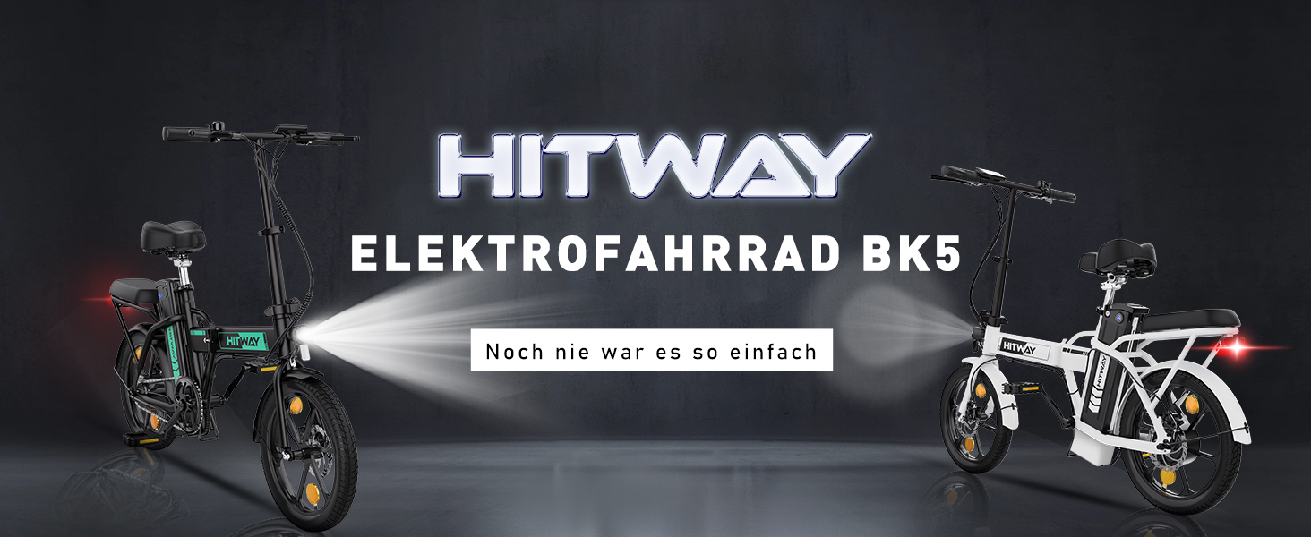 Електровелосипед складаний HITWAY E-Bike 250Вт 25км/год 35-70км 16" Black