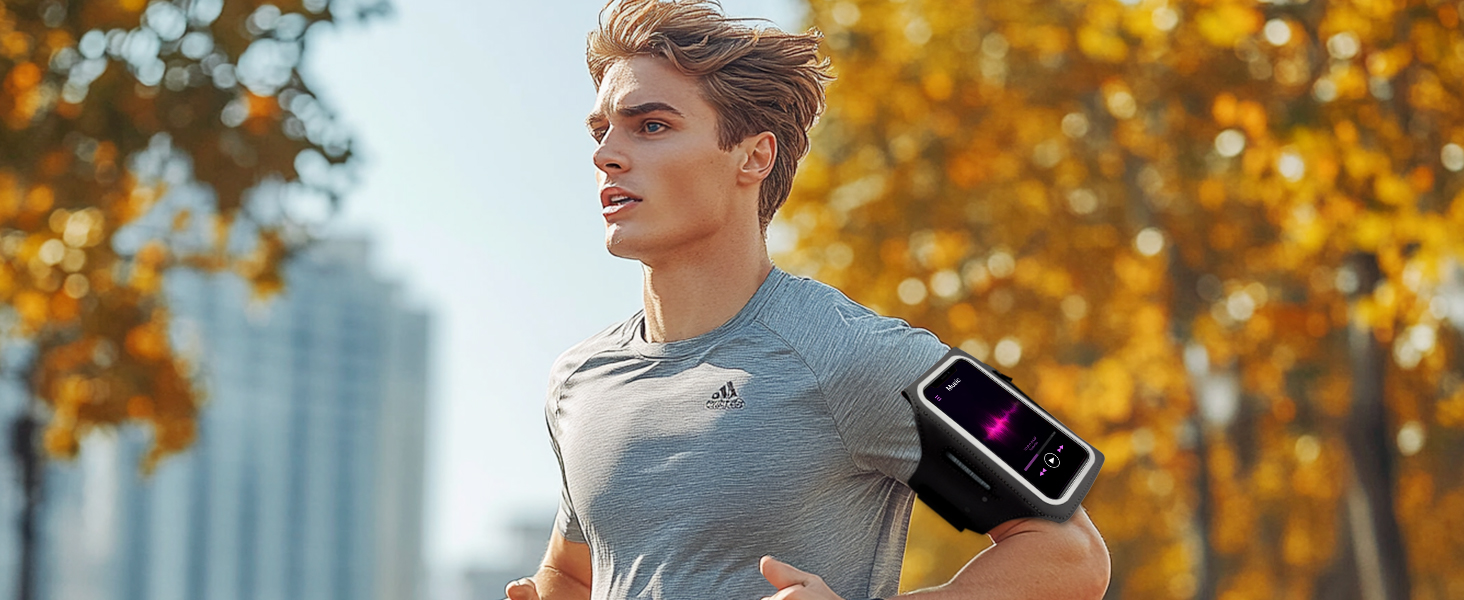 Спортивний браслет EOTW для телефону та AirPods: зручна фіксація на руці, сумісний з iPhone, Galaxy та MP3-плеєрами (5.5'-6.0')